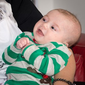  3 months old at Christmas 2014.