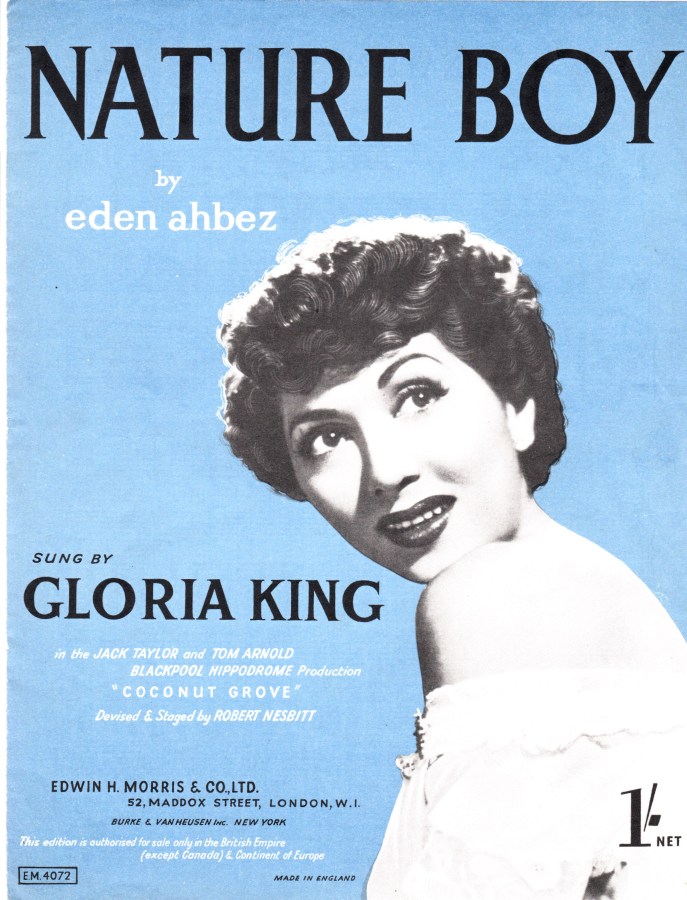 Nature Boy Vintage sheet music cover