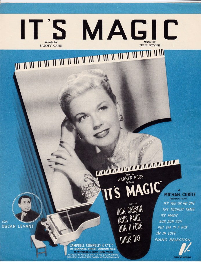 Vintage sheet music cover It's Magic