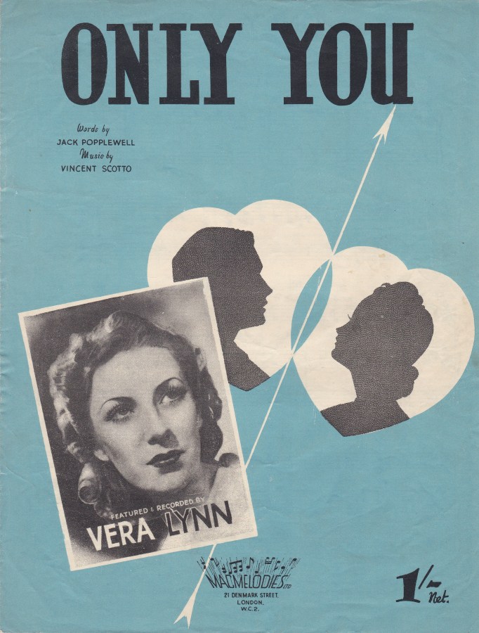 Vintage sheet music cover Only You