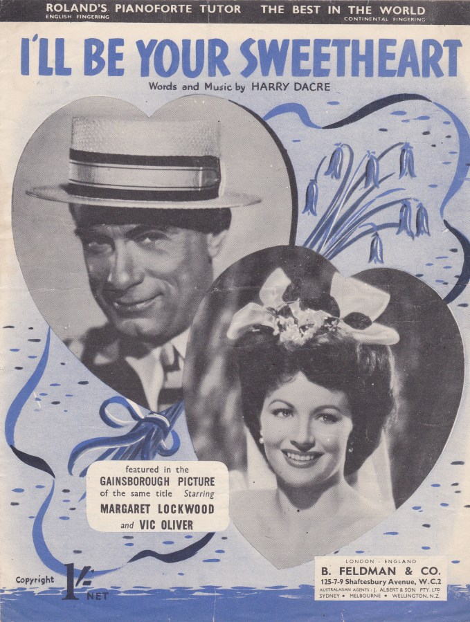 Vintage sheet music cover I'll be Your Sweetheart