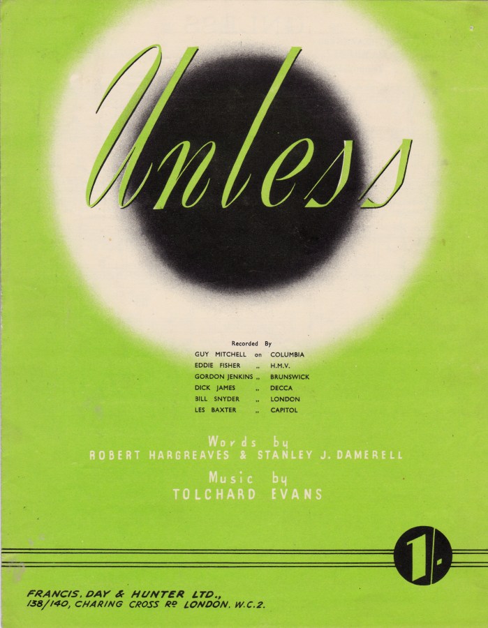 Unless sheet music cover