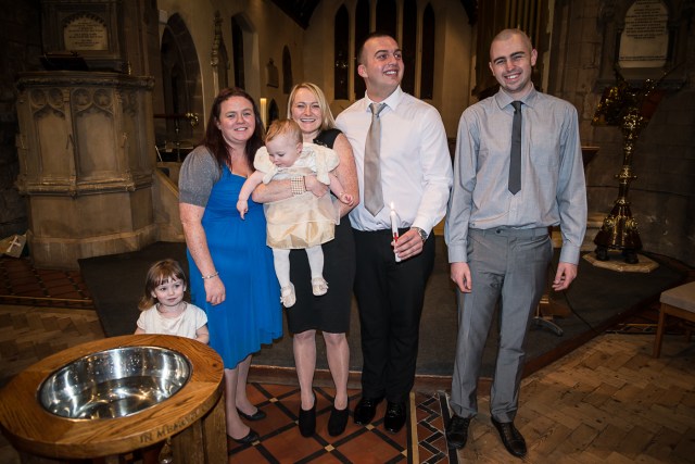 family group and godparents