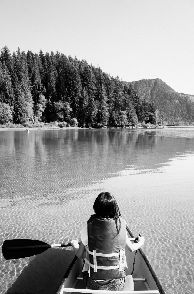 Ricoh GRV Pitt Lake BC Canoe