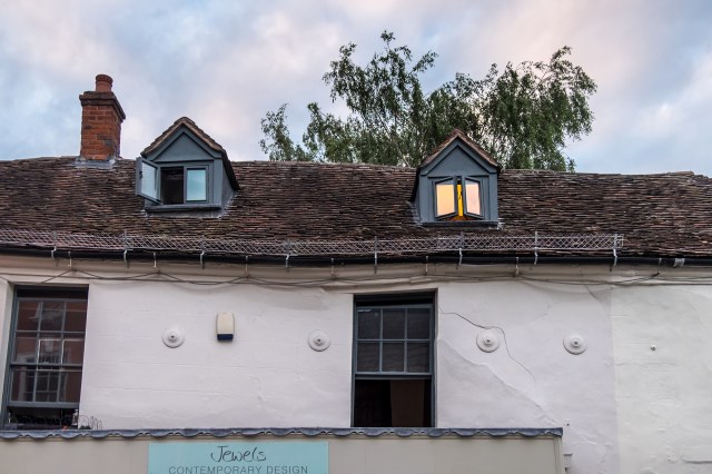 A well-disguised timber-framed mediaeval building!